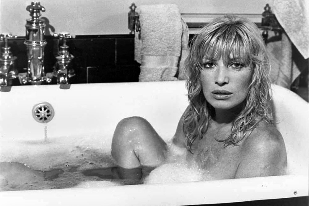 Monica Vitti, long Antonioni's principal female, takes a bath in Micha...